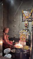 Mahamangalarati at  Shrimat Pandurangashram Swamiji Sannidhi and Paduka pujan